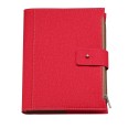 Agenda giornaliera 2026 jeans chiusura fibbia 15x21cm A5 tasca rosso 2