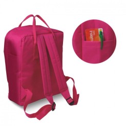 Zaino Trendy In Poliestere Con Zip Verde Lime 1 2
