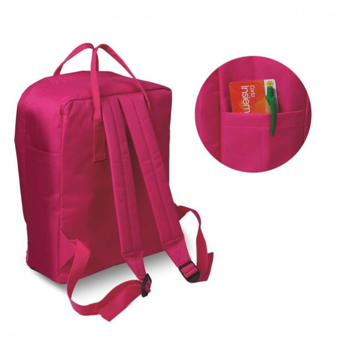 Zaino Trendy In Poliestere Con Zip Verde Lime 2