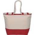 Borsa Mare Canvass Manici In Corda Rossa 1