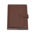 Agenda giornaliera 2026 sintetico chiusura calamita 15x21cm A5 tasca porta penna multilingua marrone 2
