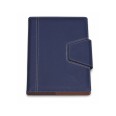 Agenda Giornaliera 2026 Borsello 17x24cm Ecopelle Chiusura Bottone Blu 2