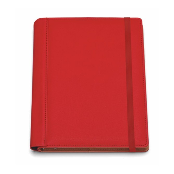 Agenda Giornaliera 2026 17x24cm Copertina In Tessuto Termovirante Chiusura Elastico Rosso 2