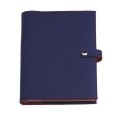 Agenda giornaliera 2026 similpelle chiusura fibbia 15x21cm A5 tasca multilingua blu 2