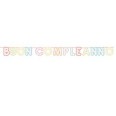 Festone In Cartoncino Effetto Pois Multicolor 25cmx6mt 1