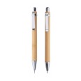 Set Penna + Portamine Con Busto In Bamboo Ed Elegante Confezione In Cartoncino 1