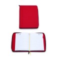 Agenda giornaliera 2026 tessuto chiusura zip 17x24cm porta penna ped grigio 1