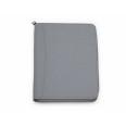 Agenda giornaliera 2026 tessuto chiusura zip 17x24cm porta penna ped grigio 2