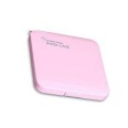 Porta Mascherina In Plastica Rosa Chiusura Con Clip 14x14cm 1