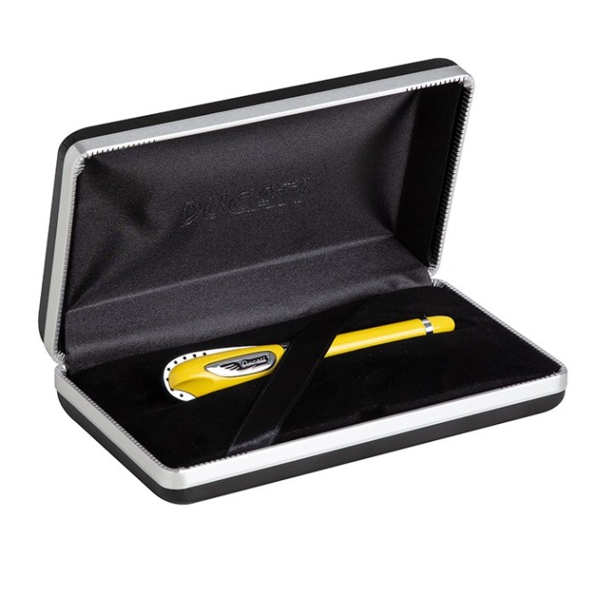 Penna Stilografica Ducati In Metallo Lacca Lucida Colore Nero 2
