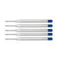 Refill Ricambio Penna Compatibile Parker 5 Pezzi Punta M Blu Ricarica Per Penne Tipo Aurora 1