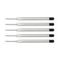 Refill Ricambio Penna Compatibile Parker 5 Pezzi Punta M Nera Ricarica Per Penne Tipo Aurora 1
