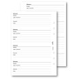 Ricambio agenda organizer password 15x21cm A5 6fori foratura universale 30fogli bianco 1