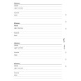 Ricambio agenda organizer password 15x21cm A5 6fori foratura universale 30fogli bianco 2