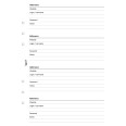 Ricambio agenda organizer password 15x21cm A5 6fori foratura universale 30fogli bianco 3