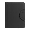 Portablocco A 4 Anelli Cartella Con Manici A Scomparsa Supporto Per Tablet In Ecopelle Con Cerniera 27x35 Nero 4