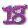 Numero 18 Diciotto In 3d In Polistirolo Per Compleanni Ed Aventi 10cm Altezza 2cm Fucsia Per Decorazioni Torte 1