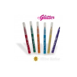 Penne A Glitter Confezione Da 6 Pezzi Vari Colori 1 2