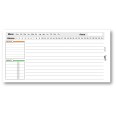 Planning giornaliero perpetuo spiralato 10x42cm 150fogli 2
