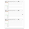 Planning settimanale perpetuo spiralato 21x30cm A4 su due pagine 54settimane 1