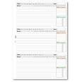 Planning settimanale perpetuo spiralato 21x30cm A4 su due pagine 54settimane 2