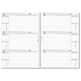 Planning settimanale perpetuo spiralato 21x30cm A4 su due pagine 54settimane 3
