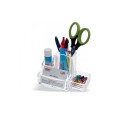 Portaoggetti Porta Penne Ed Accessori In Plex Trasparente Organizza Scrivania 2
