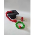 Kit Decorazione Per Torta Tema Laurea Larghezza 6cm Non Commestibile In Pasta Di Zucchero 1