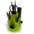 Portaoggetti Porta Penne Ed Accessori In Plex Trasparente Organizza Scrivania Verde 1