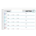 Planning giornaliero perpetuo spiralato Barbiere 21x30cm A4 orario 30min 70pagine 2