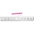 Righello Infrangibile 30cm Con Tabella Conversioni Metriche 1