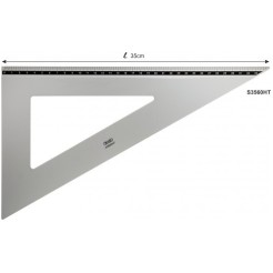 Squadra In Alluminio Professionale Con Smusso 60 Gradi 35 cm 2 2