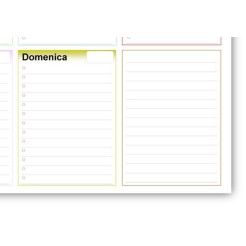 Planning Settimanale Senza Data, 30x42cm A3, 55 Fogli, Spiralato Carta 90 Gr Ottagono 4 2