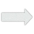 Simbolo Freccia In Polistirolo Bianco 1