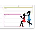 Planning settimanale perpetuo spiralato 30x42cm A3 orario 55fogli natura 3