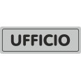 Targa Segnaletica Ufficio Adesiva 5x15 Colore Silver Targhetta Ufficio 1