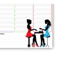Planning settimanale perpetuo spiralato 21x30cm A4 orario 30min 55fogli 3