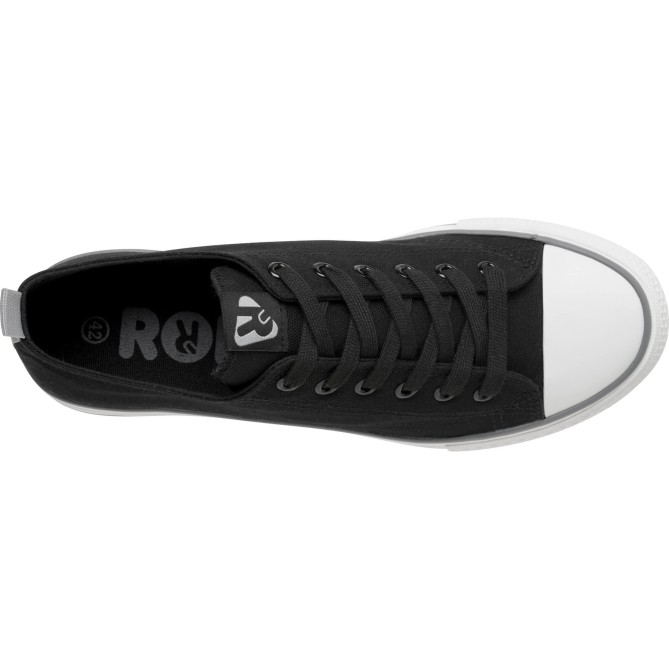 Roly Biles Nero Sneakers In Tela 5