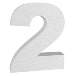 Numero In 3d In Polistirolo 15cm Altezza 4cm Spessore Per Decorazioni Insegne E Scritte 2 2