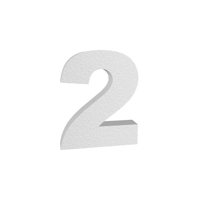 Numero In 3d In Polistirolo 15cm Altezza 4cm Spessore Per Decorazioni Insegne E Scritte 3