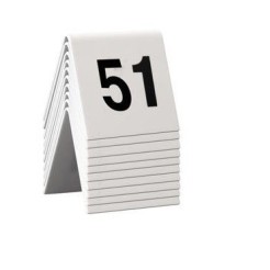Numeri Per Tavoli Ristoranti Bar Pvc Bianco Bifacciale 1 2
