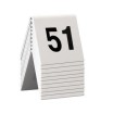 Numeri Per Tavoli Ristoranti Bar Pvc Bianco Bifacciale 6