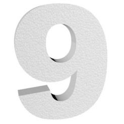 Numero In 3d In Polistirolo 45cm Altezza 4cm Spessore Per Decorazioni Insegne E Scritte 2 2