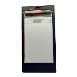Tavola Porta Comande In Ecopelle Fashion Con Morsette Lucido 24x12 Nero 3 2