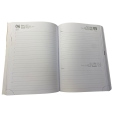 Agenda giornaliera 2026 similpelle chiusura bottone 15x21cm A5 tasca porta penna premium testa di moro 1
