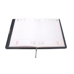 Agenda giornaliera 2026 similpelle chiusura fibbia 15x21cm A5 porta penna 1 2