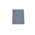 Agenda giornaliera 2026 jeans chiusura zip 17x24cm porta penna multilingua verde 3
