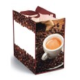 Borsa Shopping In Plastica Caffe 50 Pz Con Bottone A Chiusura ,doppio Manico 43x45x24 1