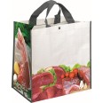Borsa Shopping In Plastica Carne 50 Pz Con Bottone A Chiusura ,doppio Manico 43x45x24 1