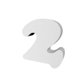Numero In 3d In Polistirolo Chicago 45cm Altezza 4cm Spessore Per Decorazioni Insegne E Scritte 3